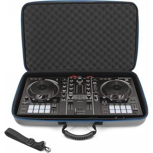 CASEMATIX DJ-controller draagtas compatibel met Hercules Inpulse 500 - harde draagtas met riem, grijs., Compatibel, reizen, geïntegreerd
