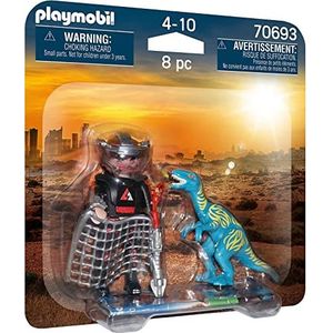 PLAYMOBIL Dinos 70693 DuoPack Velociraptor vs. pilaar, vanaf 4 jaar