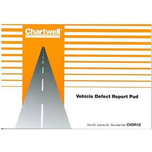 Chartwell CVDR1 controleboek voor voertuigen, 50 vellen (UK import)