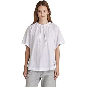 G-STAR RAW Raglan dames los mesh T-shirt, wit (wit C810-110)