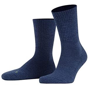 FALKE Walkie Light Wandelsokken voor volwassenen, uniseks, merinowol, wit, zwart, meer warme kleuren, ademend, dikke ribben, ultralichte bouclézolen, 1 paar, blauw (Light Denim 6660)