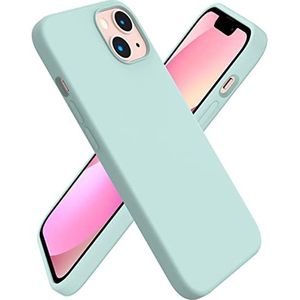 Coque iPhone 14 Plus Coque Silicone pour iPhone 14 Plus Slim Liquid Silicone Phone Case,Silky Soft Phone Case with Display and Camera Protector,Ciel Blue