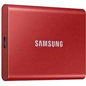 Samsung T7 MU-PC500R/WW | Externe draagbare SSD-harde schijf 500 GB – USB 3.2 – wachtwoordbeveiliging – 1050 MB/s