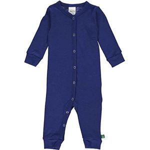 Fred'S World By Green Cotton Wool bodysuit slapers peuters jongens Deep Blue, 98, Blauw