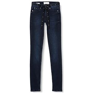 Calvin Klein Jeans Halfhoge damesbroek, denim, 25 W/34 L, dark denim