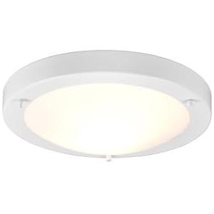 Trio Leuchten Condus, plafondlamp, metaal, wit, glas opaal wit mat - 1 x E27 6801011-01