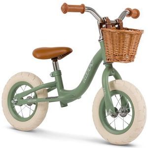Huffy Vintage loopfiets van 10 inch voor kinderen van 2 tot 4 jaar, groen
