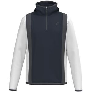 HEAD Club 25 Tech Sweat à capuche pour homme, bleu marine/blanc