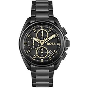 BOSS 1513950 Quartz chronograaf herenhorloge met zwarte roestvrijstalen armband, armband