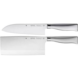 WMF Grand Gourmet Lot de 2 couteaux de chef Santoku et hache forgés fabriqués en Allemagne