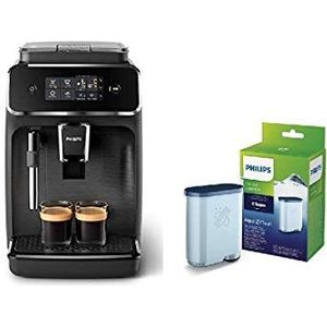 Philips EP2220/10 Automatische espressomachine serie 2200 melkopschuimer mat zwart & water- en kalkfilter CA6903/10