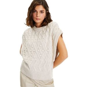 Trendyol sweater dames, stone, S, Steen