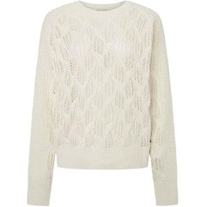 Pepe Jeans Hedra Crew Knit pour femme, Blanc (Mousse White), M