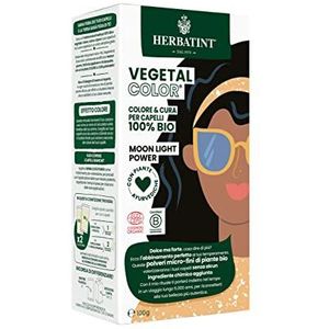 Herbatint Vegetal Color Moonlight Power, 100% natuurlijke en biologische kleur, zwart, 100 g