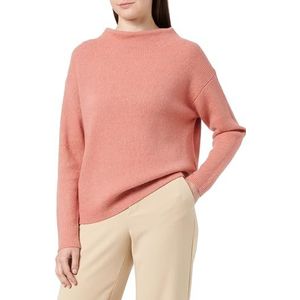 s.Oliver Pull en maille côtelée pour femme Orange Taille 34, Orange, 36