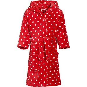 Playshoes Badjas voor meisjes van zacht fleece, gecertificeerd volgens Öko-Tex 100 rood (Original 900) 74/80, rood 008, Rood 008
