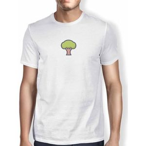 Green Fish Fdmtsi-104883 T-shirt voor heren, Wit, M
