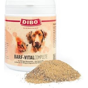 BARF-Vital-Complete, 450 g blikje, voedingssupplement als gezonde, natuurlijke voeding voor honden en katten van DIBO, hondenvoer, BARF, B.A.R.F.