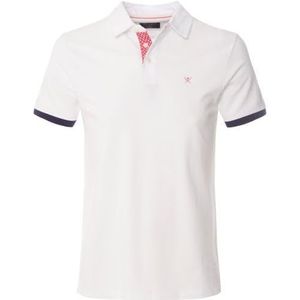Hackett London Plkt Poloshirt met zwemrand herenhemd, wit, XS, Wit.