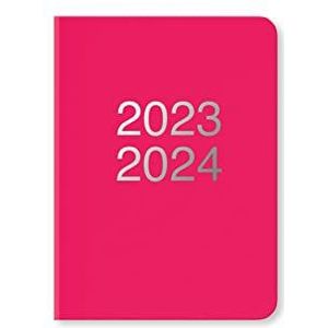 Letts Dazzle Schoolagenda 2023/2024, 1 dag per pagina, A6, roze