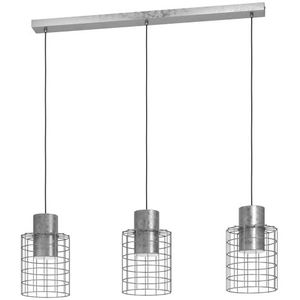 EGLO Milligan Moderne industriële hanglamp 3 lichtpunten, verzinkt metaal, wit