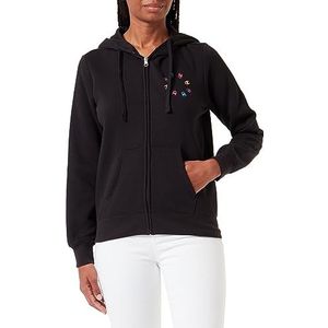 Champion Legacy Graphic Shop W Light Powerblend Fleece Full Zip Sweatshirt met capuchon voor dames, zwart.