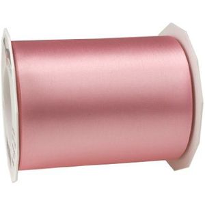 PRÄSENT Adria satijnen lint, lichtroze, 25 m breed, 112 mm breed, voor decoratie en knutselen, decoratief lint voor geschenken, alle gelegenheden