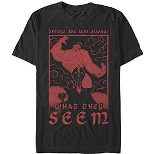 Disney Jafar Evil Genie T-shirt voor heren, zwart.