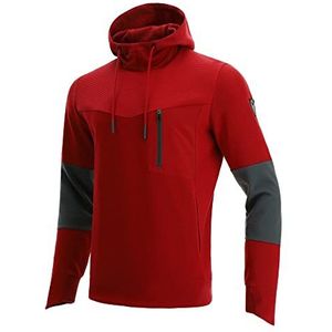 Macron Athleisure Scc Luzon Light Stretch Hoody DP Red/Mgry Man Sweatshirt voor heren