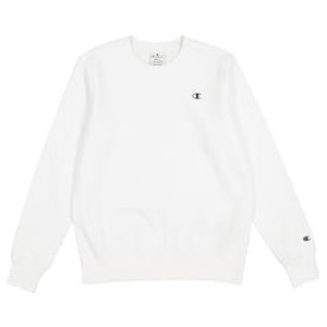 Champion Legacy Champion Basics W Light Powerblend Fleece Crewneck Sweatshirt voor dames, Wit.