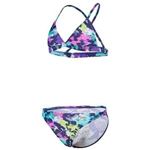 arena Girls' arena Tie And Dye Bikini Triangel Two Piece badpak meisjes, Marine.