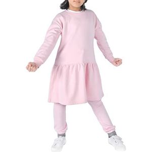 M17 Trainingspak met lange mouwen voor meisjes, casual en zachte trui, Roze