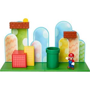 Jakks Pacific Super Mario Playset Eikenvlakte met figuur 6 cm inbegrepen