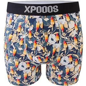 XPOOOS Ice Rocket boxershorts voor heren, Meerkleurig