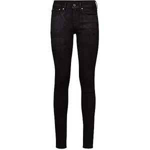 G-STAR RAW 3301 Mid Waist Skinny Jeans Dames, Zwart (Black Radiant Cobler Restored B472-b997)