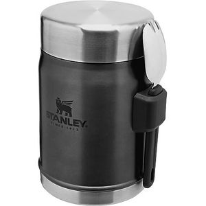 STANLEY Legendarische klassieke voedselcontainer 0,4 l met vork – BPA-vrije roestvrijstalen thermosfles – houdt tot 7 uur koud of warm – lekvrij ��– vaatwasmachinebestendig