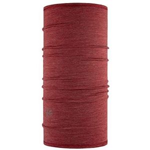 Buff Multifunctionele nekband Merino Lichtgewicht voor kinderen, uniseks, Youth, Red Mahogany, Eén maat