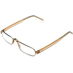 Rodenstock ProRead R2180 Uniseks leesbril, leeshulp voor verziendheid, bril met licht roestvrijstalen montuur (+1/+1,5/+2/+2,5), Rozengoud.