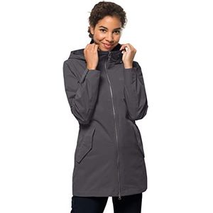 Jack Wolfskin Dames Parka Dakar Parka W, grijs.