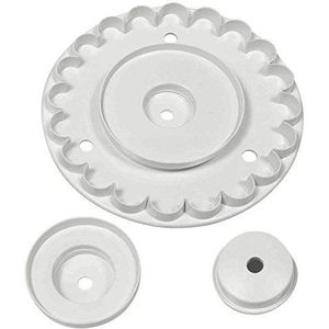 PME Garrett GF241 stuurwielsnijder met verwisselbare middelen, wit, 3 stuks