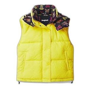 Desigual Survêtement rembourré pour femme, jaune, XS