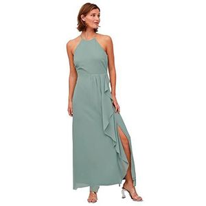 Vila Vimilina S/L Maxi Jurk/Su - Noos damesjurk, Middengroen