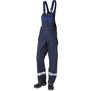 JAK Workwear 12-12003-046-128-82 model 12003 EN ISO 1149-5 antiflame tuinbroek, marine/koningsblauw, EU 70/128 maat, 82 cm binnenbeenlengte, marineblauw/koningsblauw