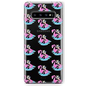 Originele en officiële Disney Minnie en Mickey Mouse hoes voor Samsung S10, TPU siliconen beschermhoes beschermt tegen stoten en krassen