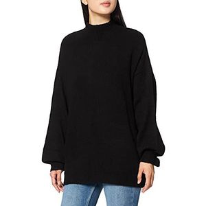 NA-KD Gebreide trui voor vrouwen, zwart, M, zwart.