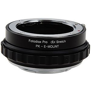 Fotodiox DLX Stretch Lens Mount Adapter compatibel met Pentax K Lenses op Sony E-Mount camera's