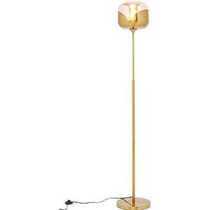 Kare Design vloerlamp Golden Goblet Ball, gouden vloerlamp voor woonkamer in modern design, elegante woonkamerlamp (H/L/P) 160 25 25 25