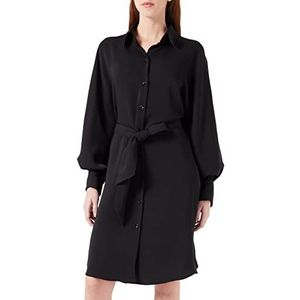 Seidensticker Dames blouse lange mouwen regular fit jurk zwart 50, zwart.