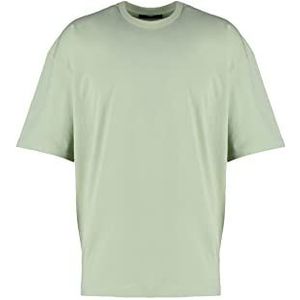 Trendyol T-shirt en tricot à col rond surdimensionné pour homme, menthe, S