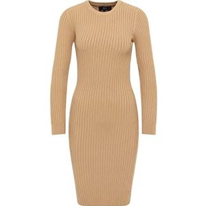 SIDONA Robe en tricot pour femme 11019573-SI01, chameau, taille XL/XXL, Robe en tricot, XL-XXL